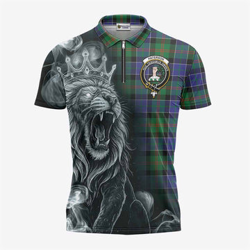 Paterson Tartan Zipper Polo Shirt Roaring Lion Heritage