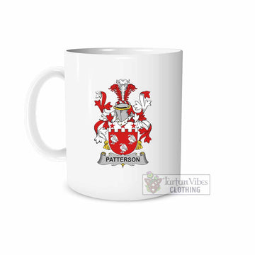 Tartan Vibes Clothing Patterson Irish Clan Coat of Arms Ceramic Mug