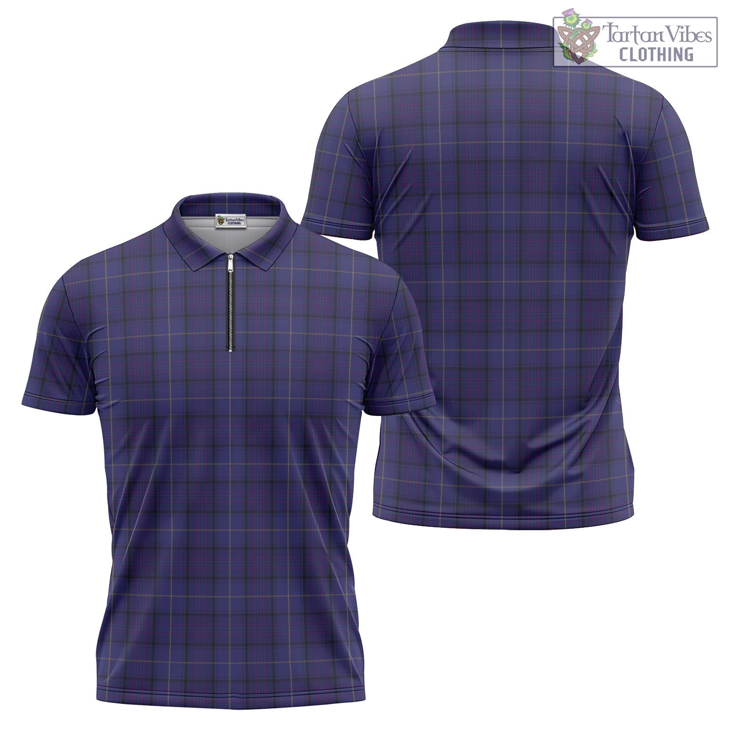 Payne Tartan Zipper Polo Shirt Unisex - Tartan Vibes Clothing