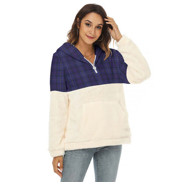 Payne Tartan Half Style Women's Borg Fleece Hoodie with Half Zip Female - Tartan Vibes Clothing