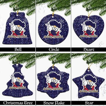 Payne Tartan Christmas Ceramic Ornaments with Scottish Gnome Playing Bagpipes Ceramic - Tartan Vibes Clothing