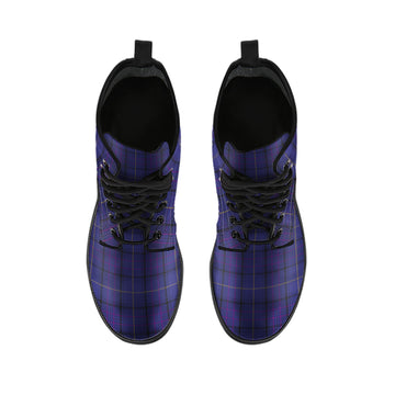 Payne Tartan Leather Boots - Tartan Vibes Clothing