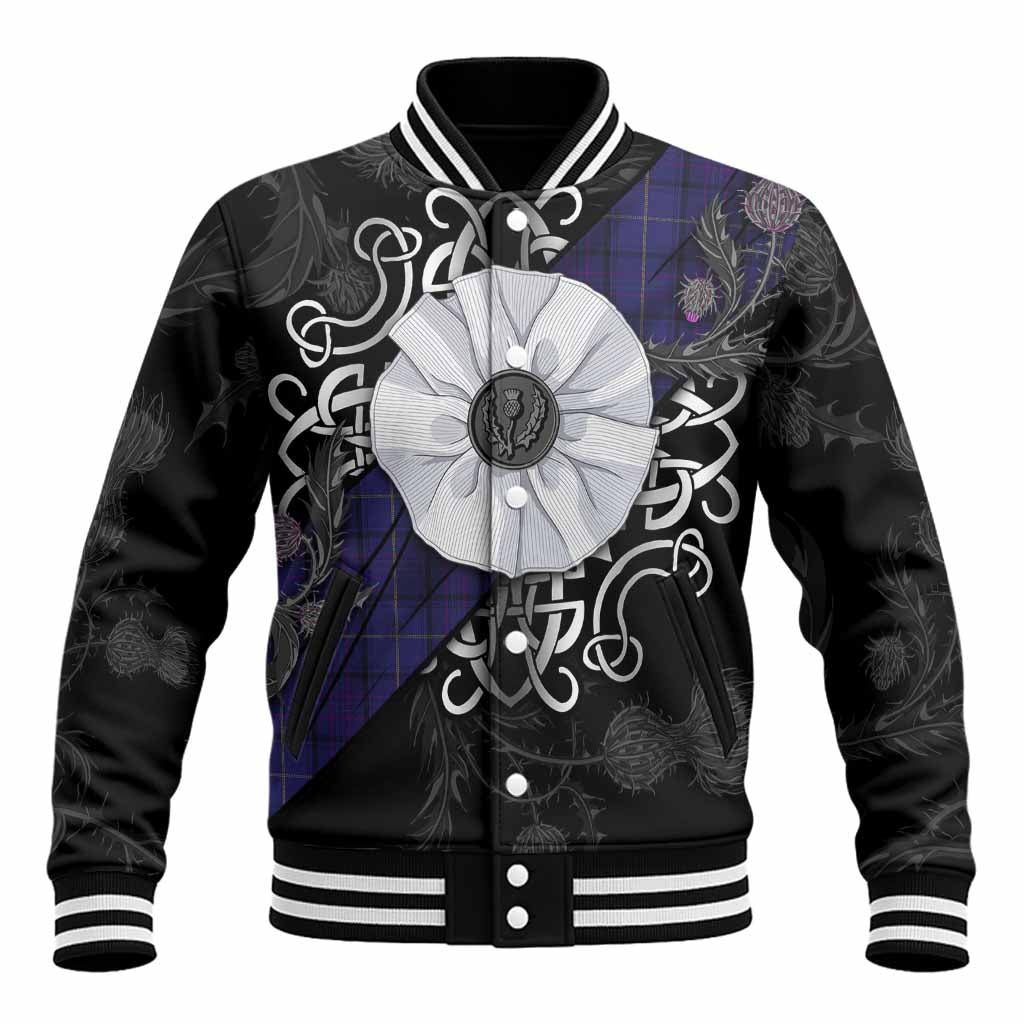 Payne Tartan Baseball Jacket Jacobite White Rose Unisex - Tartan Vibes Clothing