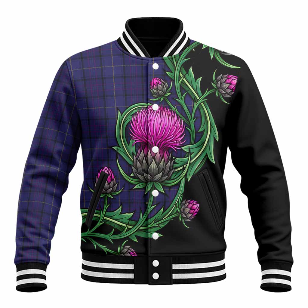 Payne Tartan Baseball Jacket Resilient Scottish Thistle Unisex - Tartan Vibes Clothing