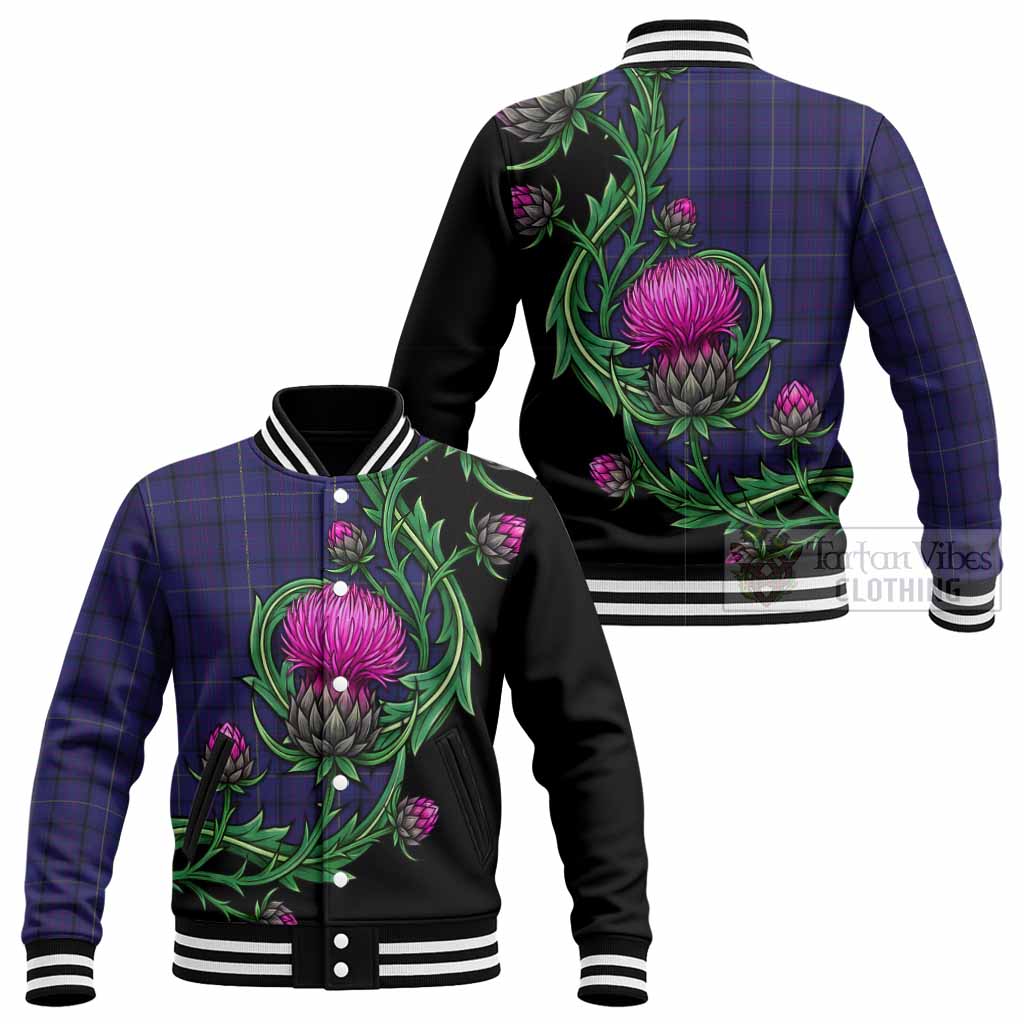 Payne Tartan Baseball Jacket Resilient Scottish Thistle - Tartan Vibes Clothing