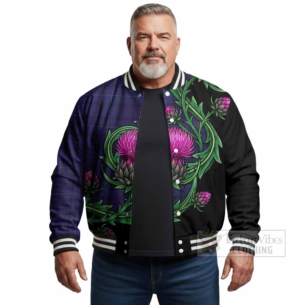 Payne Tartan Baseball Jacket Resilient Scottish Thistle - Tartan Vibes Clothing