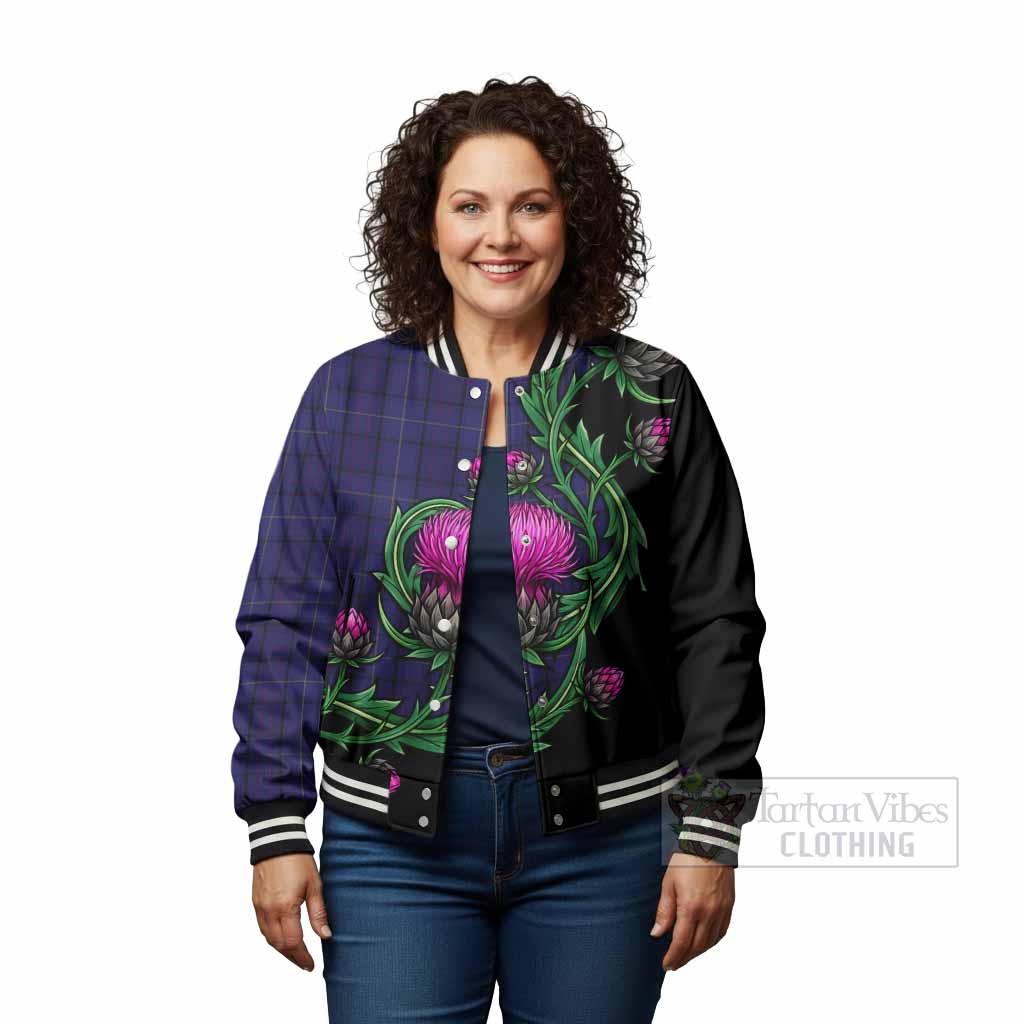 Payne Tartan Baseball Jacket Resilient Scottish Thistle - Tartan Vibes Clothing
