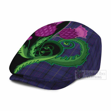 Payne Tartan Flat Cap, Jeff Cap Traditional Scottish Thistle