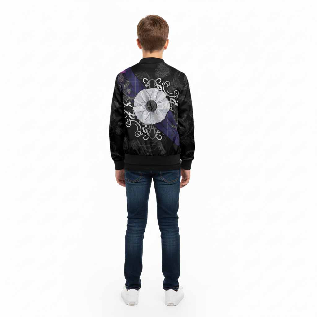 Payne Tartan Kid Bomber Jacket Jacobite White Rose - Tartan Vibes Clothing