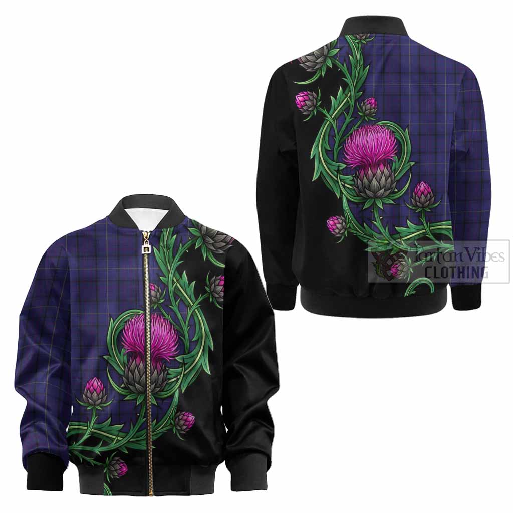 Payne Tartan Kid Bomber Jacket Resilient Scottish Thistle - Tartan Vibes Clothing