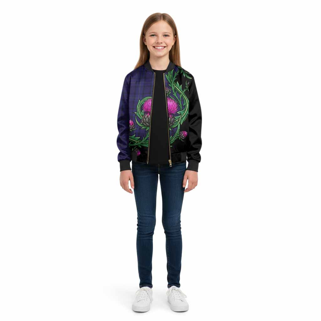 Payne Tartan Kid Bomber Jacket Resilient Scottish Thistle - Tartan Vibes Clothing