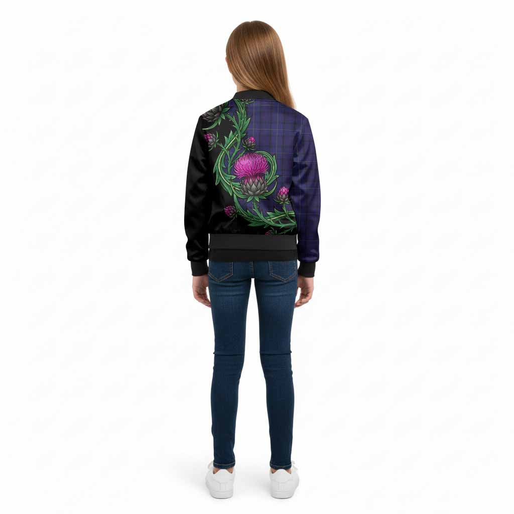 Payne Tartan Kid Bomber Jacket Resilient Scottish Thistle - Tartan Vibes Clothing