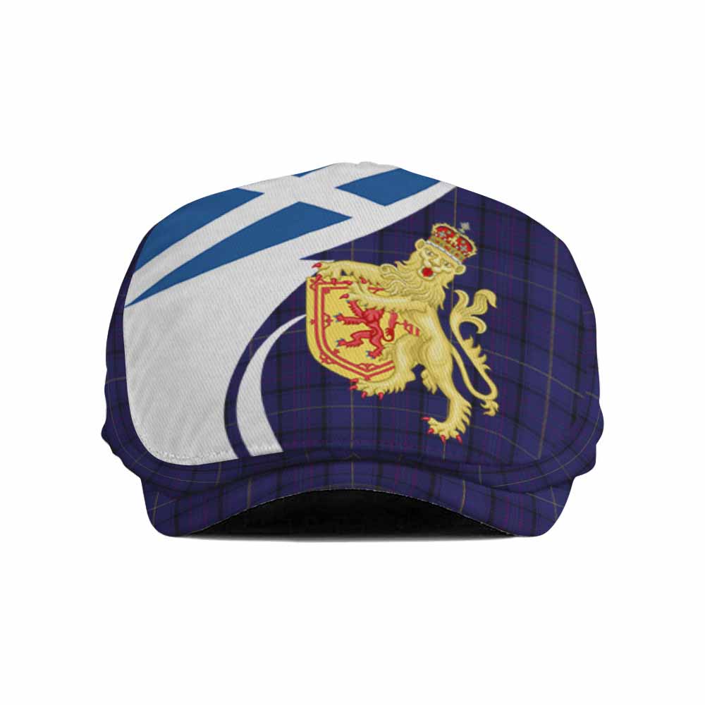 Payne Tartan Lion Rampant Flat Cap, Jeff Cap Classic Scottish Style