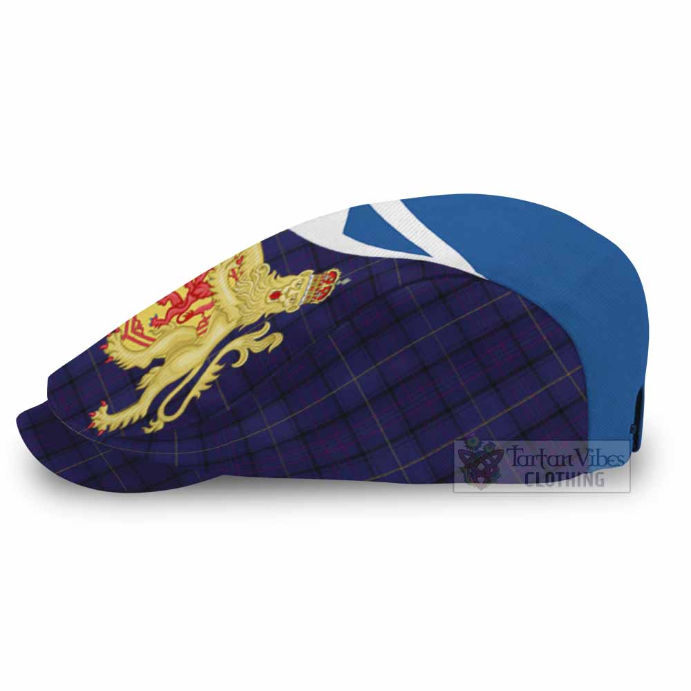 Payne Tartan Lion Rampant Flat Cap, Jeff Cap Classic Scottish Style