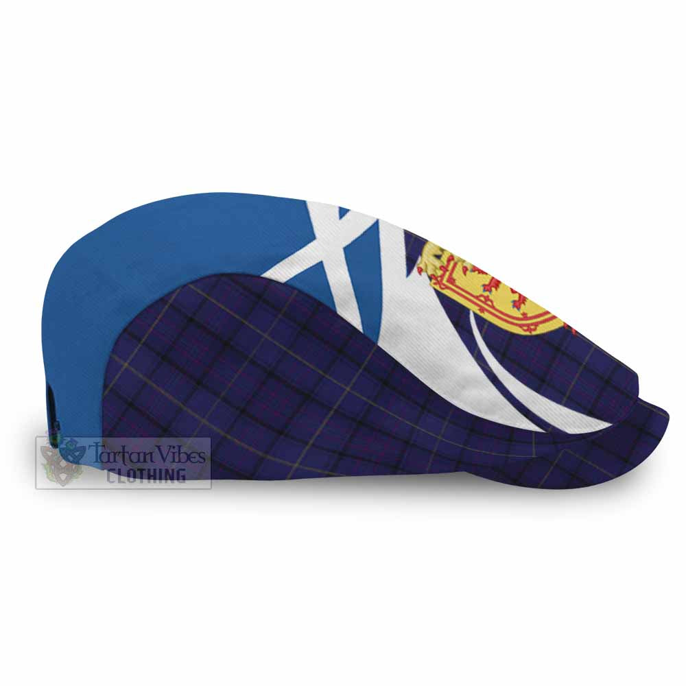 Payne Tartan Lion Rampant Flat Cap, Jeff Cap Classic Scottish Style