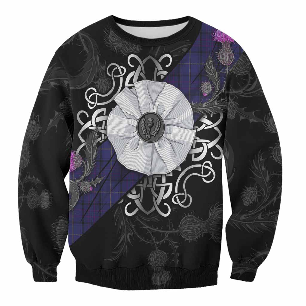 Payne Tartan Sweatshirt Jacobite White Rose Unisex - Tartan Vibes Clothing