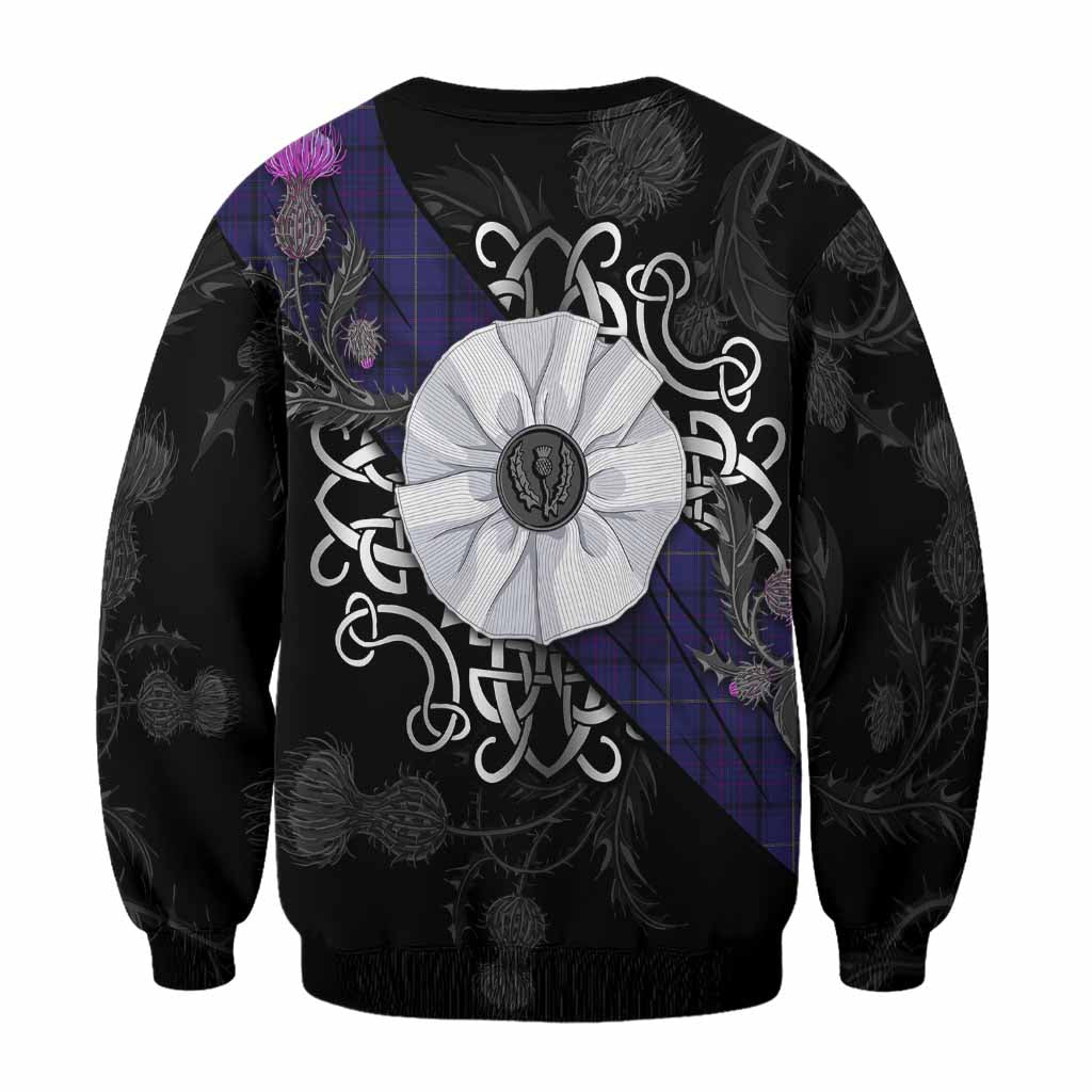 Payne Tartan Sweatshirt Jacobite White Rose - Tartan Vibes Clothing