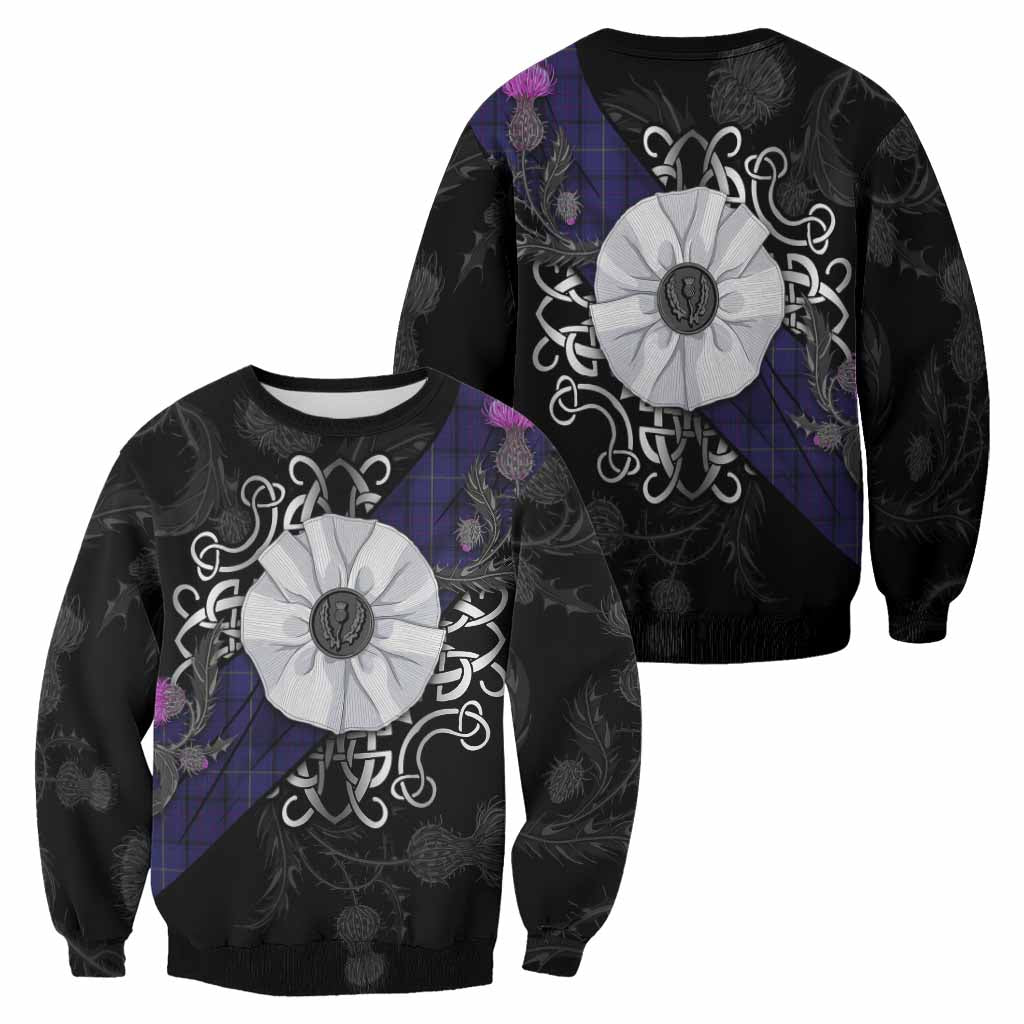Payne Tartan Sweatshirt Jacobite White Rose - Tartan Vibes Clothing