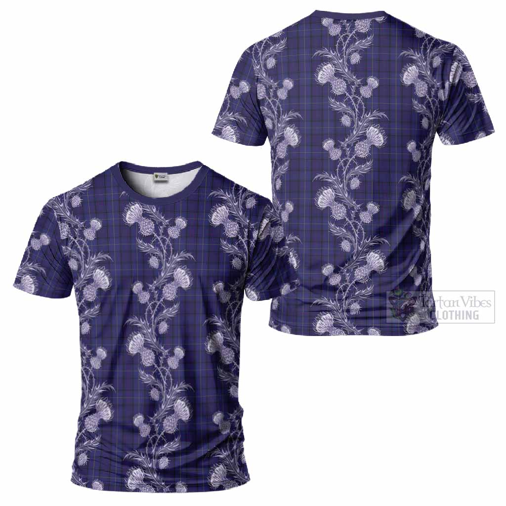 Payne Tartan T-Shirt Seamless Scottish Thistle Flowers