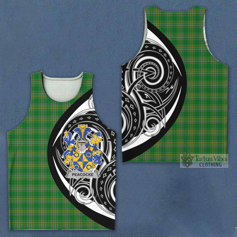 Tartan Vibes Clothing Peacocke Irish Clan Men's Tank Top Celtic Circle Style