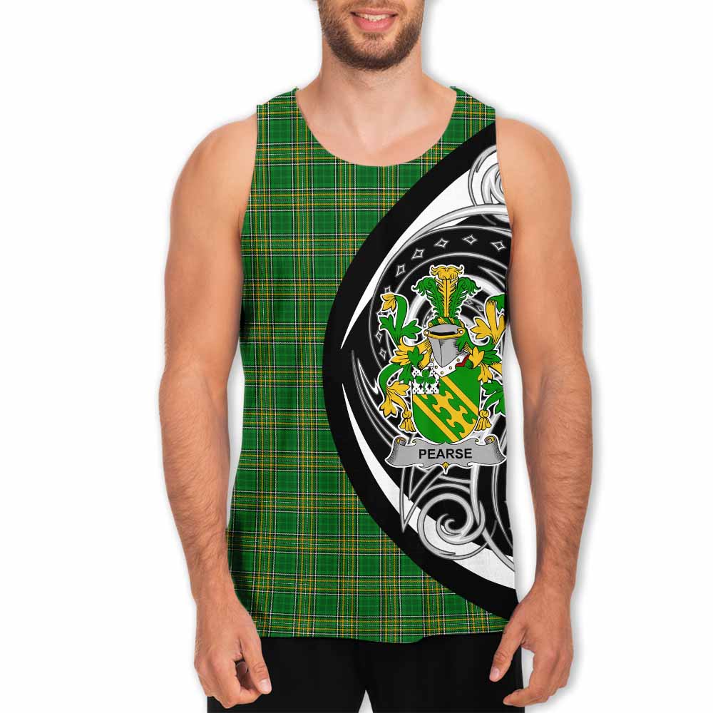 Tartan Vibes Clothing Pearse Irish Clan Men's Tank Top Celtic Circle Style
