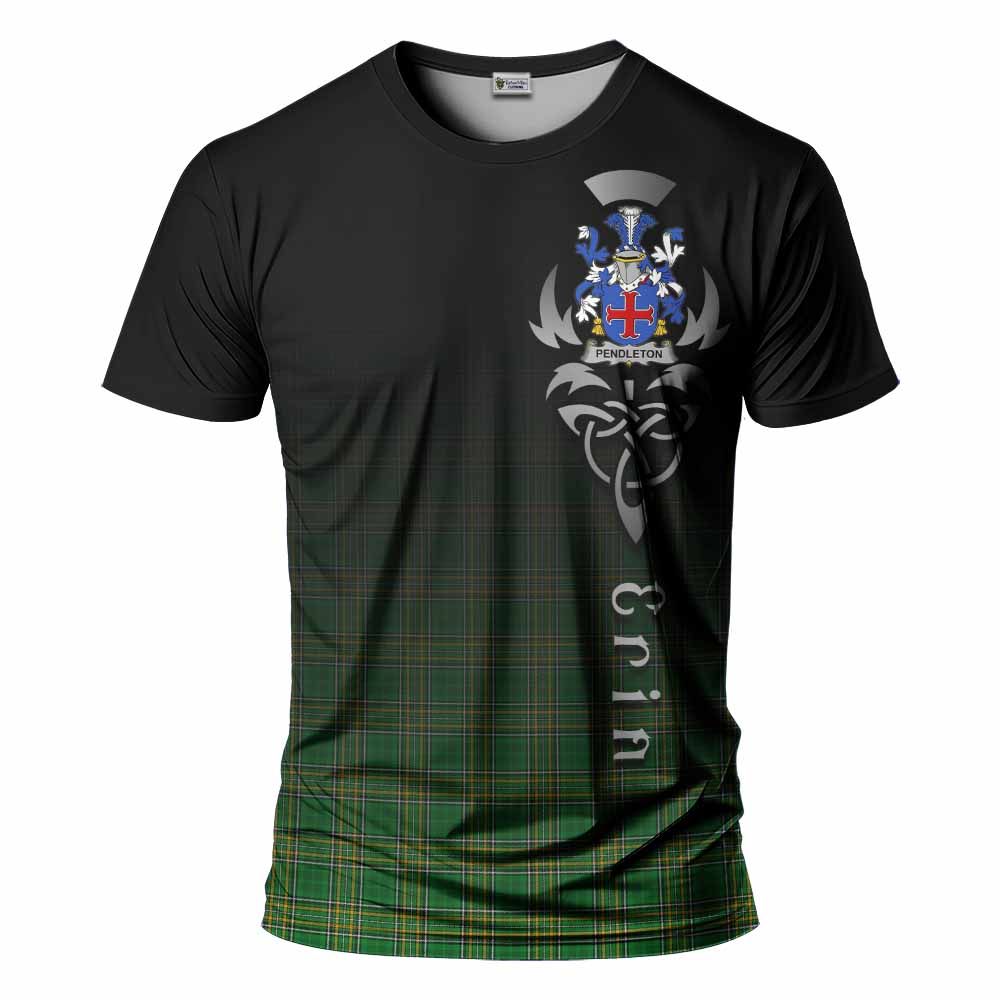 Pendleton Irish Clan T-Shirt with Coat of Arms Erin Go Bragh Celtic Inspired Kid's Shirt - Tartan Vibes Clothing