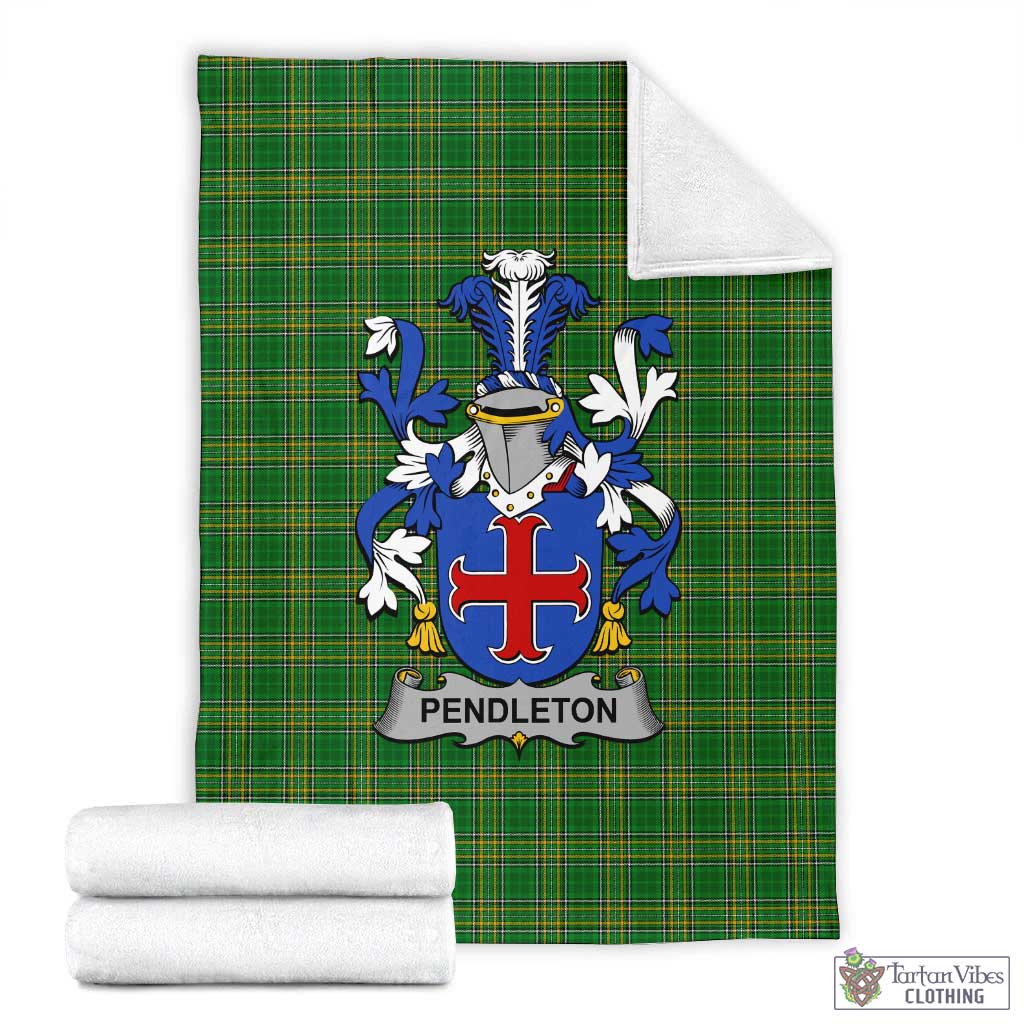 Pendleton Irish Clan Tartan Blanket with Coat of Arms X-Large 59 x 79 inches 150 x 200 cm - Tartan Vibes Clothing