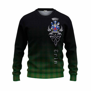 Pendleton Irish Clan Knitted Sweater with Coat of Arms Erin Go Bragh Celtic Inspired Unisex - Tartan Vibes Clothing