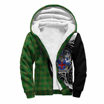 Tartan Vibes Clothing Pendleton Irish Clan Sherpa Hoodie Celtic Circle Style