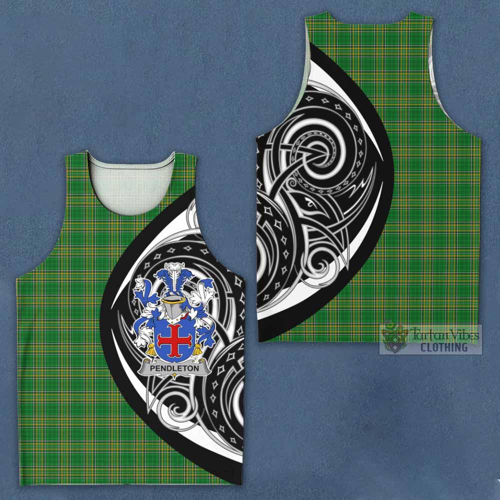 Tartan Vibes Clothing Pendleton Irish Clan Men's Tank Top Celtic Circle Style