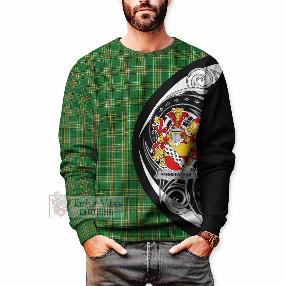 Tartan Vibes Clothing Pennefather Irish Clan Sweatshirt Celtic Circle Style