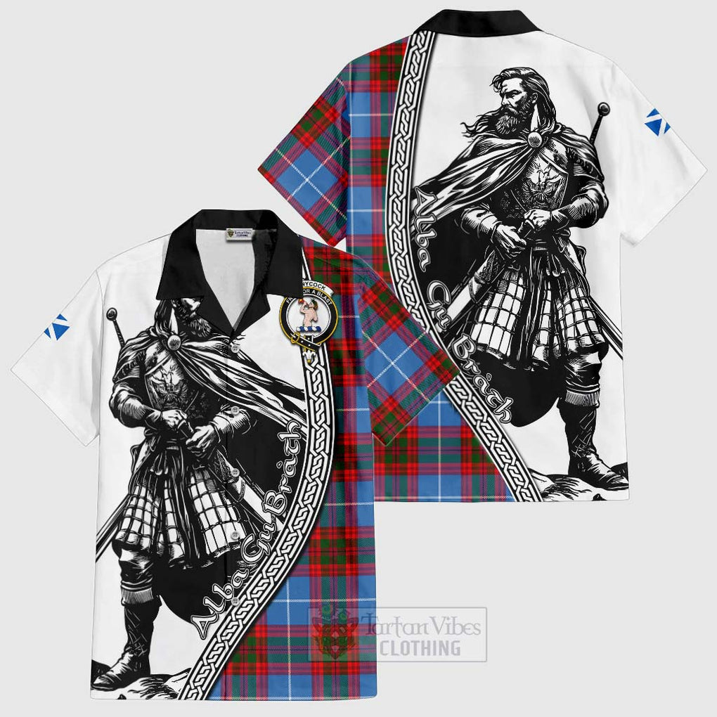 Pennycook Tartan Clan Crest Hawaiian Shirt with Highlander Warrior Celtic Style Kid - Tartan Vibes Clothing