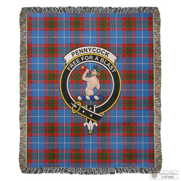 Pennycook Tartan Woven Blanket with Family Crest