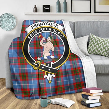 Pennycook Tartan Blanket with Family Crest