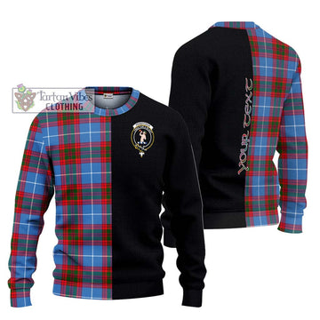 Pennycook Tartan Ugly Sweater with Family Crest and Half Of Me Style Unisex - Tartan Vibes Clothing