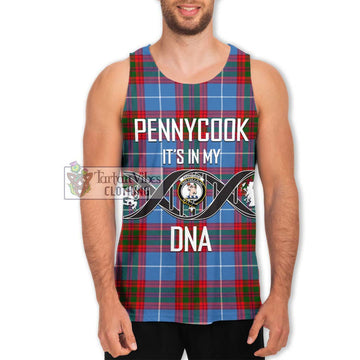 Pennycook Tartan Men's Tank Top with Family Crest DNA In Me Style Men - Tartan Vibes Clothing