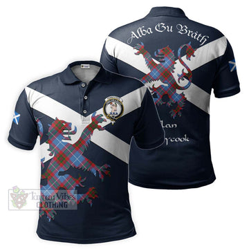 Pennycook Tartan Lion Rampant Polo Shirt Proudly Display Your Heritage with Alba Gu Brath and Clan Name Kid - Tartan Vibes Clothing