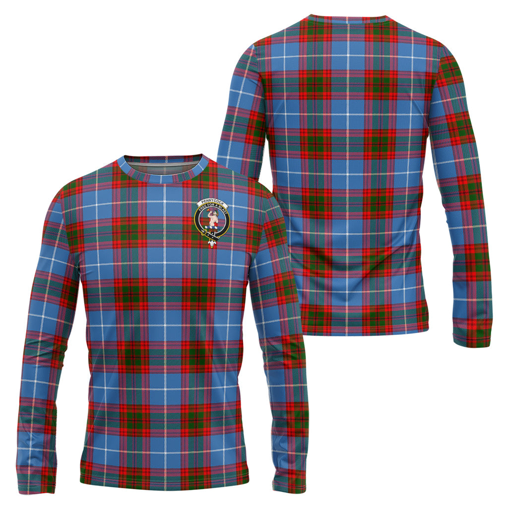 Pennycook Tartan Long Sleeve T-Shirt with Family Crest Unisex - Tartan Vibes Clothing