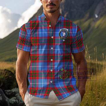 Pennycook Tartan Cotton Hawaiian Shirt with Family Crest Kid - Tartan Vibes Clothing