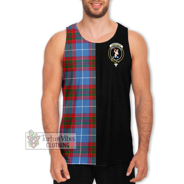 Pennycook Tartan Men's Tank Top with Family Crest and Half Of Me Style Men - Tartan Vibes Clothing