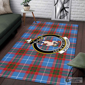 Pennycook Tartan Area Rug with Family Crest L 59*86 inch (150x220 cm) - Tartan Vibes Clothing