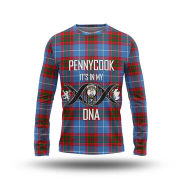 Pennycook Tartan Long Sleeve T-Shirt with Family Crest DNA In Me Style Unisex - Tartan Vibes Clothing