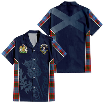 Pennycook Tartan Hawaiian Shirt with Family Crest and Scottish Thistle Vibes Sport Style Kid - Tartan Vibes Clothing