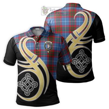 Pennycook Tartan Polo Shirt with Family Crest and Celtic Symbol Style Kid - Tartan Vibes Clothing