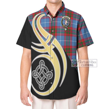 Pennycook Tartan Hawaiian Shirt with Family Crest and Celtic Symbol Style Kid - Tartan Vibes Clothing