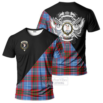Pennycook Tartan T-Shirt with Family Crest and Military Logo Style Kid's Shirt - Tartanvibesclothing Shop
