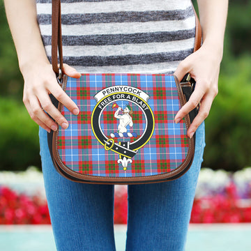 Pennycook Tartan Saddle Bag with Family Crest