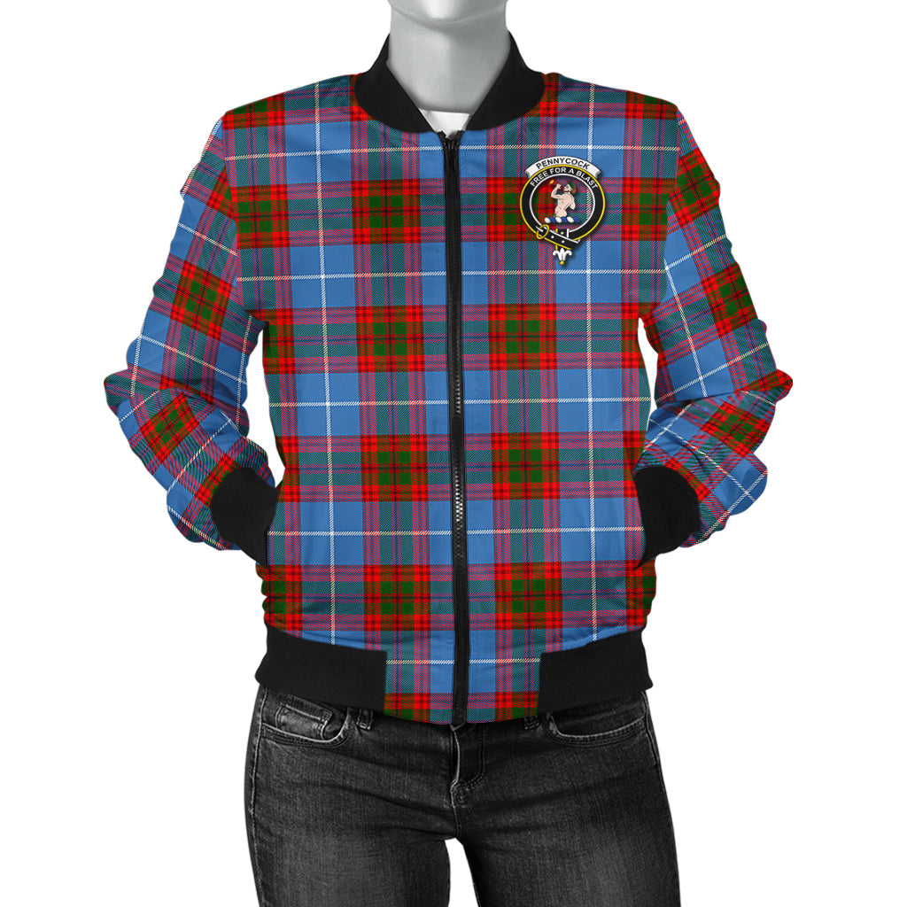 Pennycook Tartan Bomber Jacket with Family Crest - Tartan Vibes Clothing