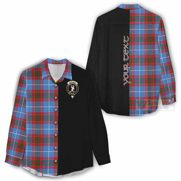 Pennycook Tartan Women's Casual Shirt with Family Crest and Half Of Me Style - Tartan Vibes Clothing
