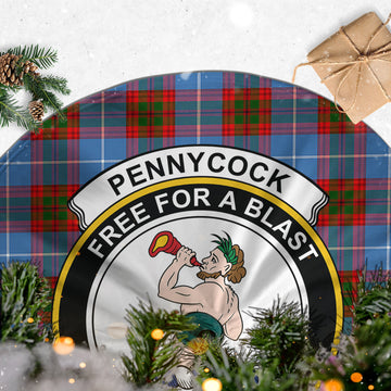 Pennycook Tartan Christmas Tree Skirt with Family Crest - Tartan Vibes Clothing